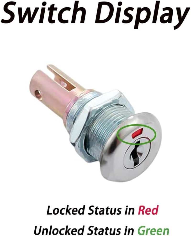 NYGHMY 2 Pcs Cabinet Locks with Keys, Toolbox Lock, Universal Craftsman Tool Box Lock, Toolbox Lock Iron Cabinet Insert Linkage Drawer Lock Set, Easy to Install