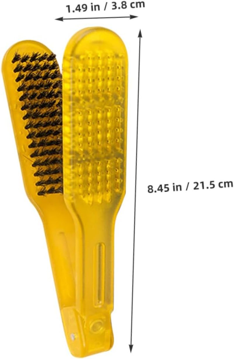 ERINGOGO 3Pcs Double-Sided Hair Straightener Comb Brush Set Heat-Resistant Detangling Tool for Salon Home Use Static Bristles for Effortless Styling Straightening image number 4