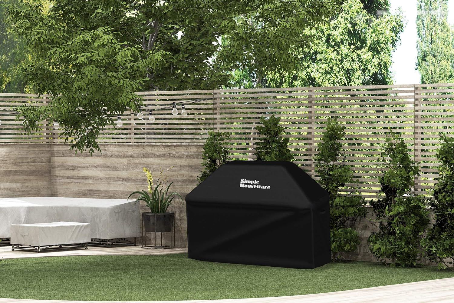Simple Houseware BBQ Cover 182 Cm Waterproof Heavy Duty 72-Inch Grill Cover