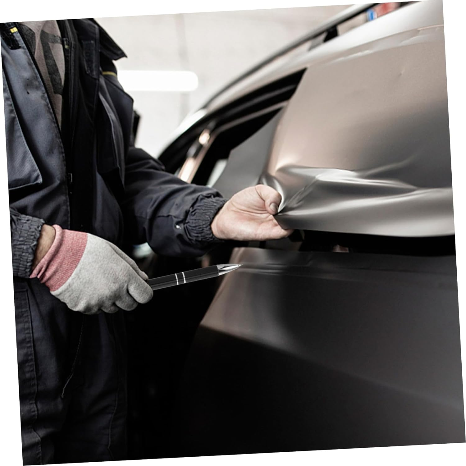 FUNOMOCYA Vinyl Weeding Tool Set Precision Pin Pen Comfortable Grip Craft Vinyl Weeder for Automotive Wraps and Wall Decals Includes Refills for Accurate Air Release Design for Use image number 4