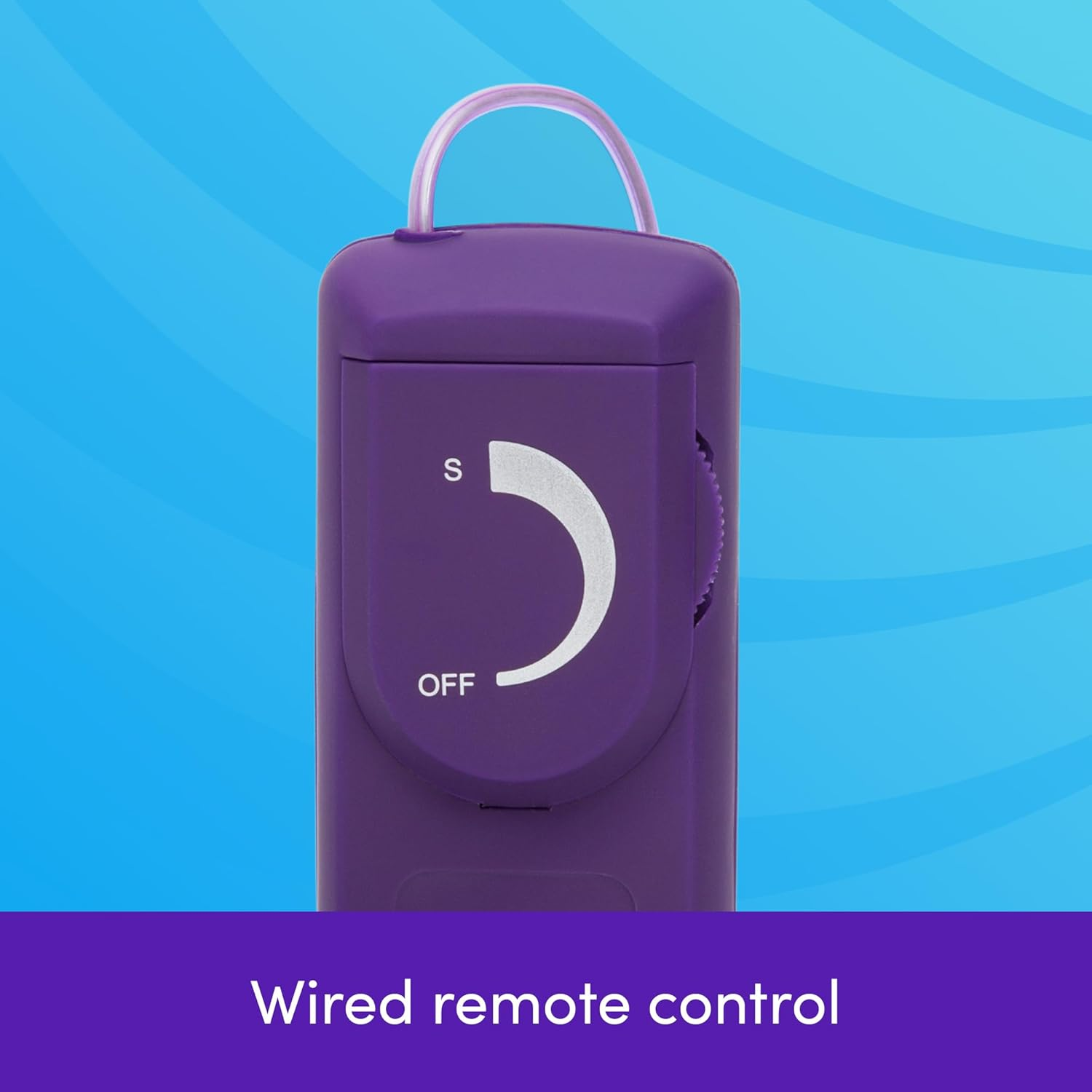 Lovehoney Wickedly Powerful Vibrating Egg for Women - Smooth 2.5 Inch Multispeed Bullet Vibrator - 31 Inch Wired Remote Control Love Egg for Couples - Purple image number 4