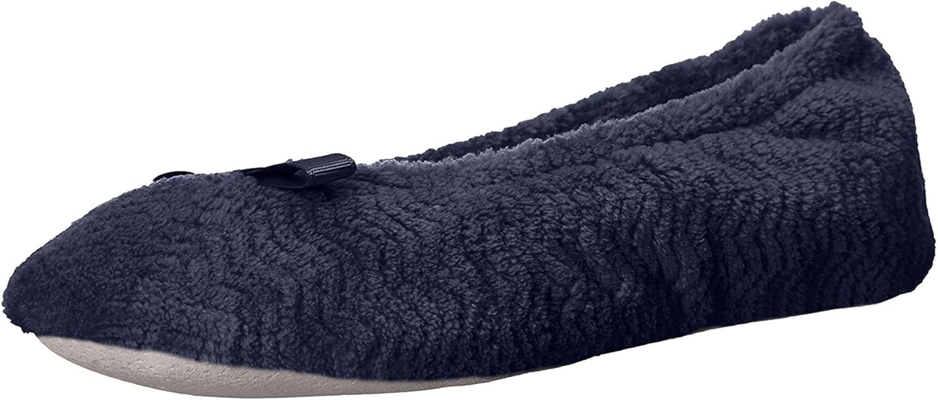 Isotoner Women&rsquo;S Chevron Microterry Ballerina Slippers image number 3