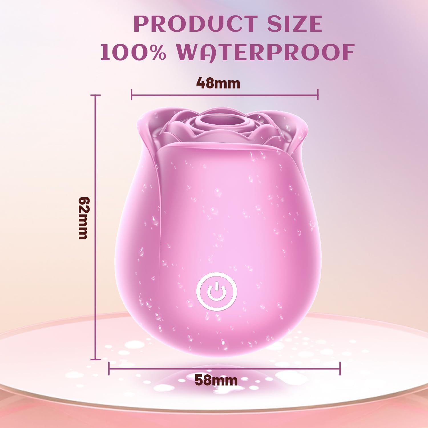 Rose Red Toy for Women, Silicone Washable Women'S Toys image number 2