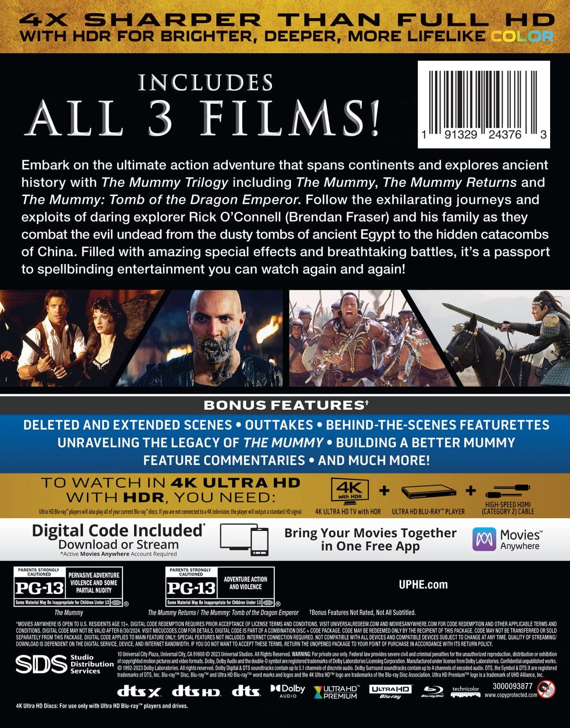 The Mummy Trilogy - 4K Ultra HD + Blu-Ray + Digital [4K UHD] image number 2