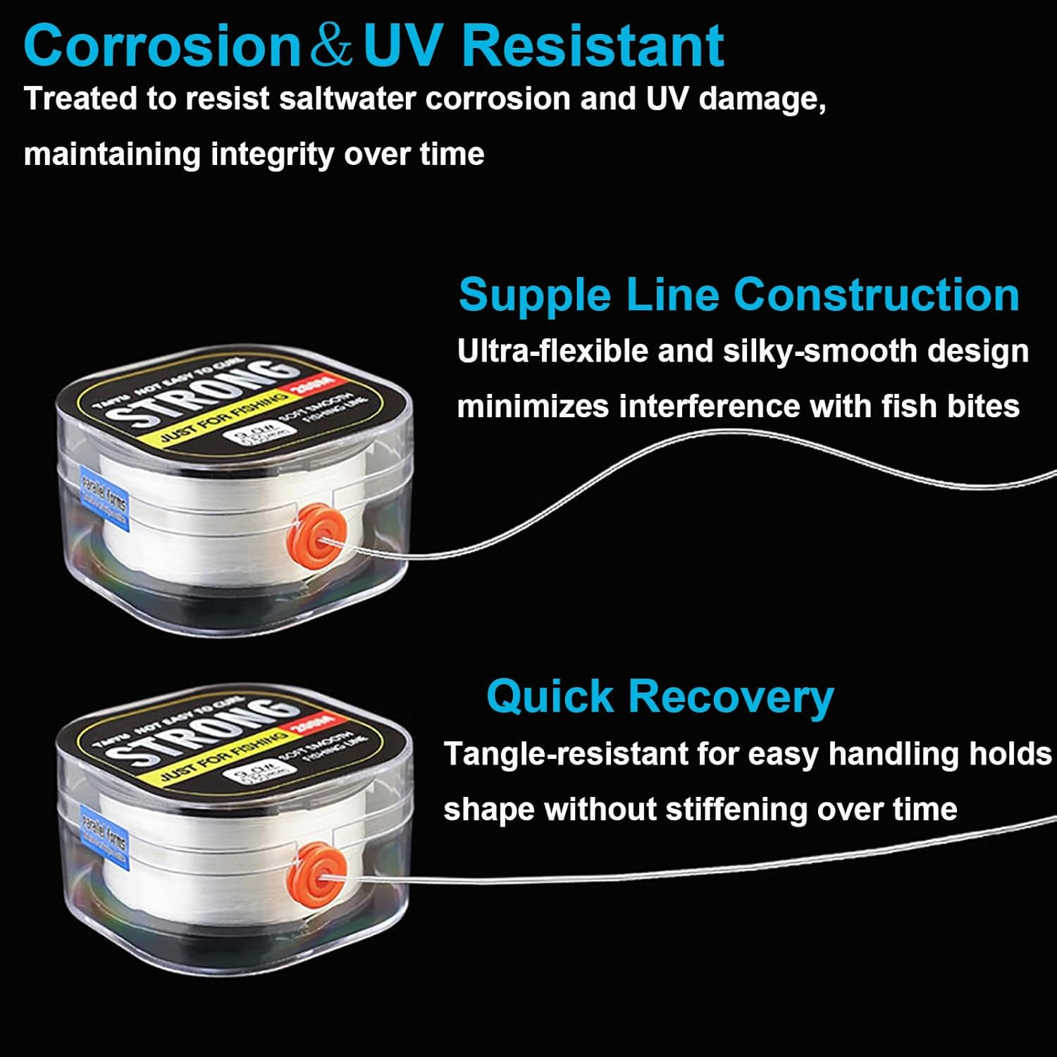 Monofilament Fishing Line, 0.52Mm Diameter, 200M Length Fish Wire String,14.8Kg Strength, Clear Nylon Leader Line for Fresh/Saltwater Hanging Decorations Beading and Crafts image number 1