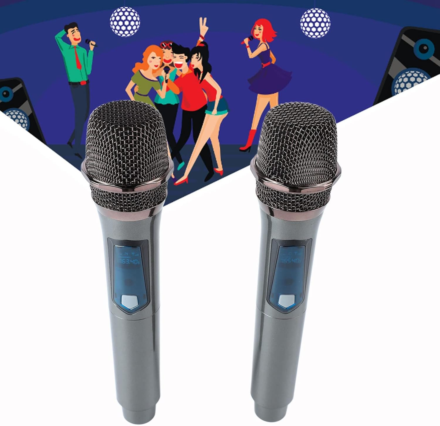 UHF Wireless Dynamic Cordless Mic, Easy to Operate, Durable, Hifi, with Rechargeable Receiver, 160Ft Range, for Karaoke Machine, Singing, image number 5