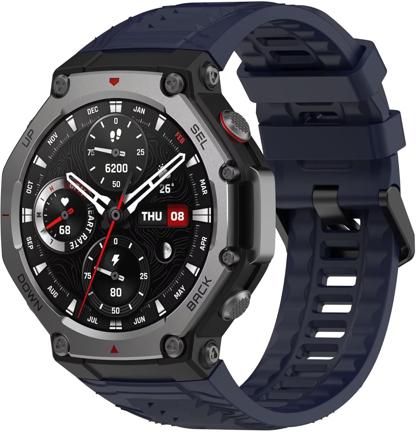 FTRONGRT Strap Compatible with Amazfit T-Rex 3, Soft TPU Silicone, Comfortable Replacement Watch Strap Compatible with Amazfit T-Rex 3. image number 2