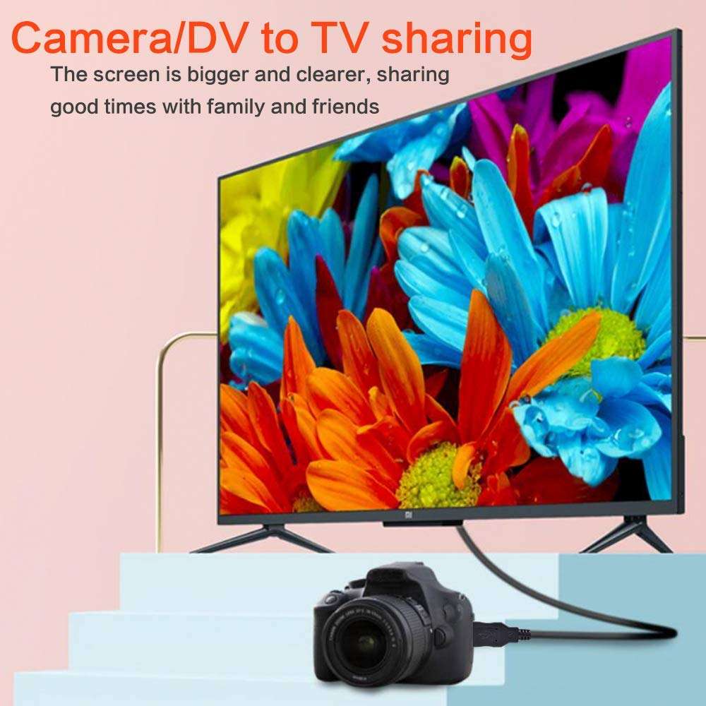 GONOLOWAY Replacement USB Cable 8Pin Camera Transfer Data Sync Charging Cord Compatible with Digital Camera DSC-H200 H300 DSC-W710 W730 W800 W810 W830 W370 (3.3Ft)