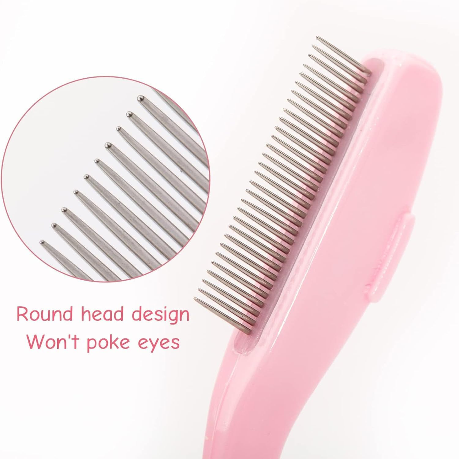 2 Pack Folding Eyelash Comb Lash Separator Tool, Black Eyebrow Comb Metal Teeth Eyelash Brush Tool for Lash Brow Makeup Beauty Tools image number 3