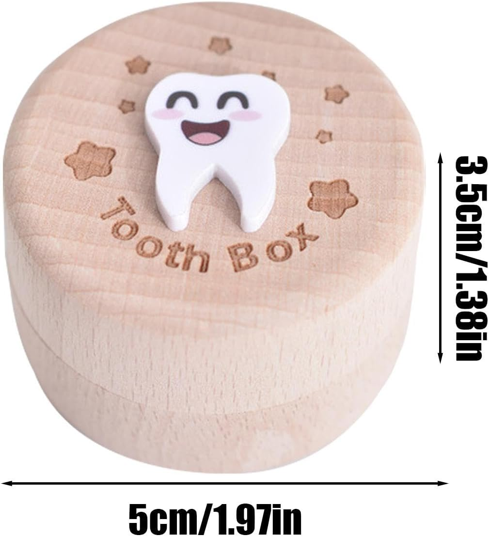 Wooden Kids Tooth Box, Baby Tooth Storage Container, First Tooth Keeper Box, Tooth Fairy Keepsake Chest, Wooden Tooth Holder for Children, Rustic Tooth Keep Chest, Compact Tooth Fairy Container image number 4