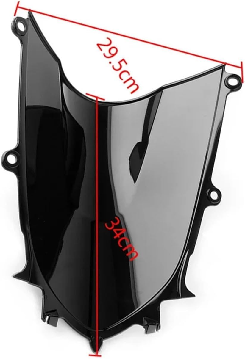 Motorcycle Accessories Windscreen Windshield Screen Deflector Protector Compatible with Yamaha YZF 600 R6 R7 2017-2019 2020 2021 2022 2023(Clear)