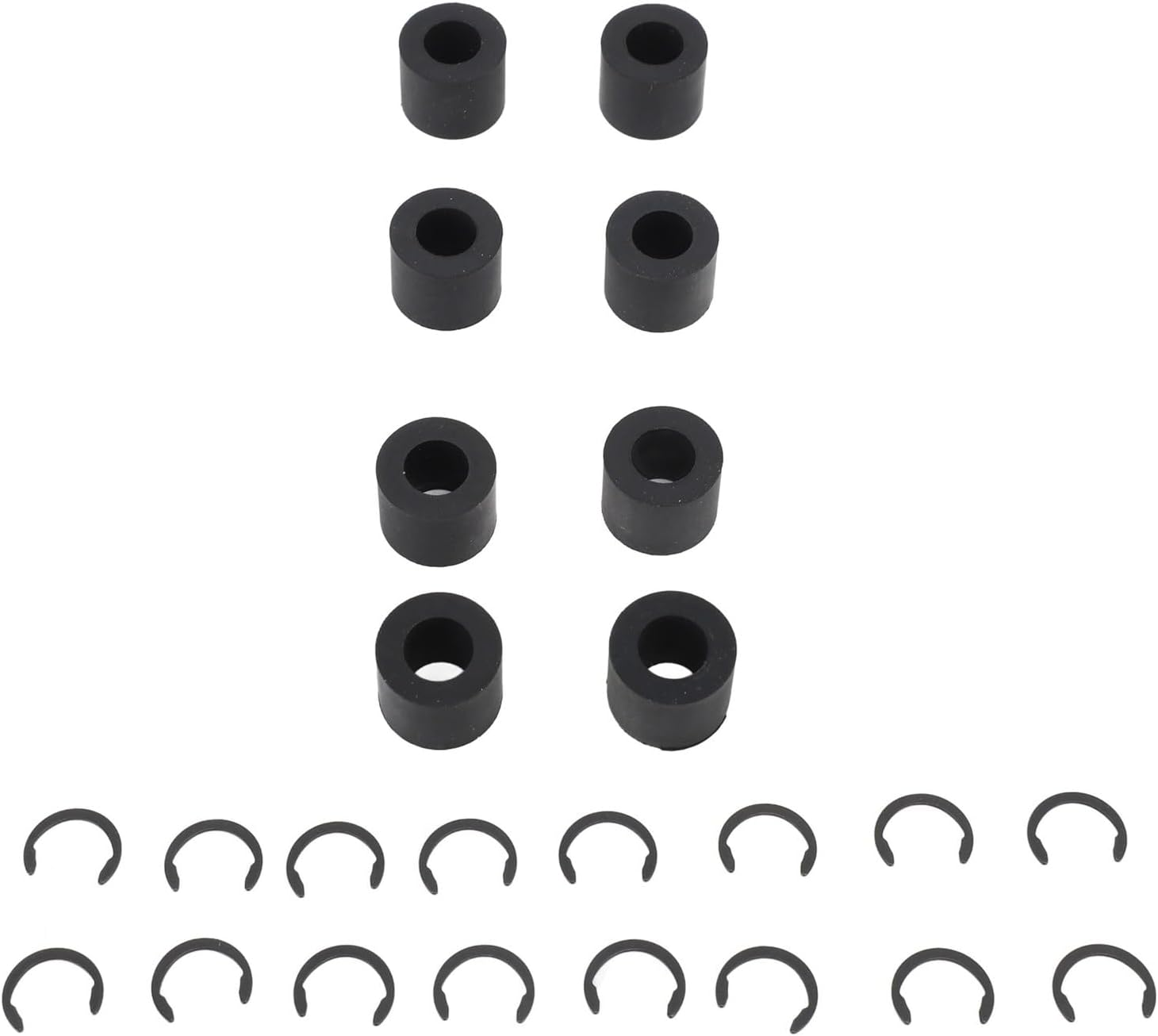 Spare Rubber Rollers Replacement for Cricut Maker for Maker 3, Prevents Slipping Mat Guide Spare Rubber Wheel with 16 Fixing Ring, 8Pcs Rubber Roller Resolution image number 5