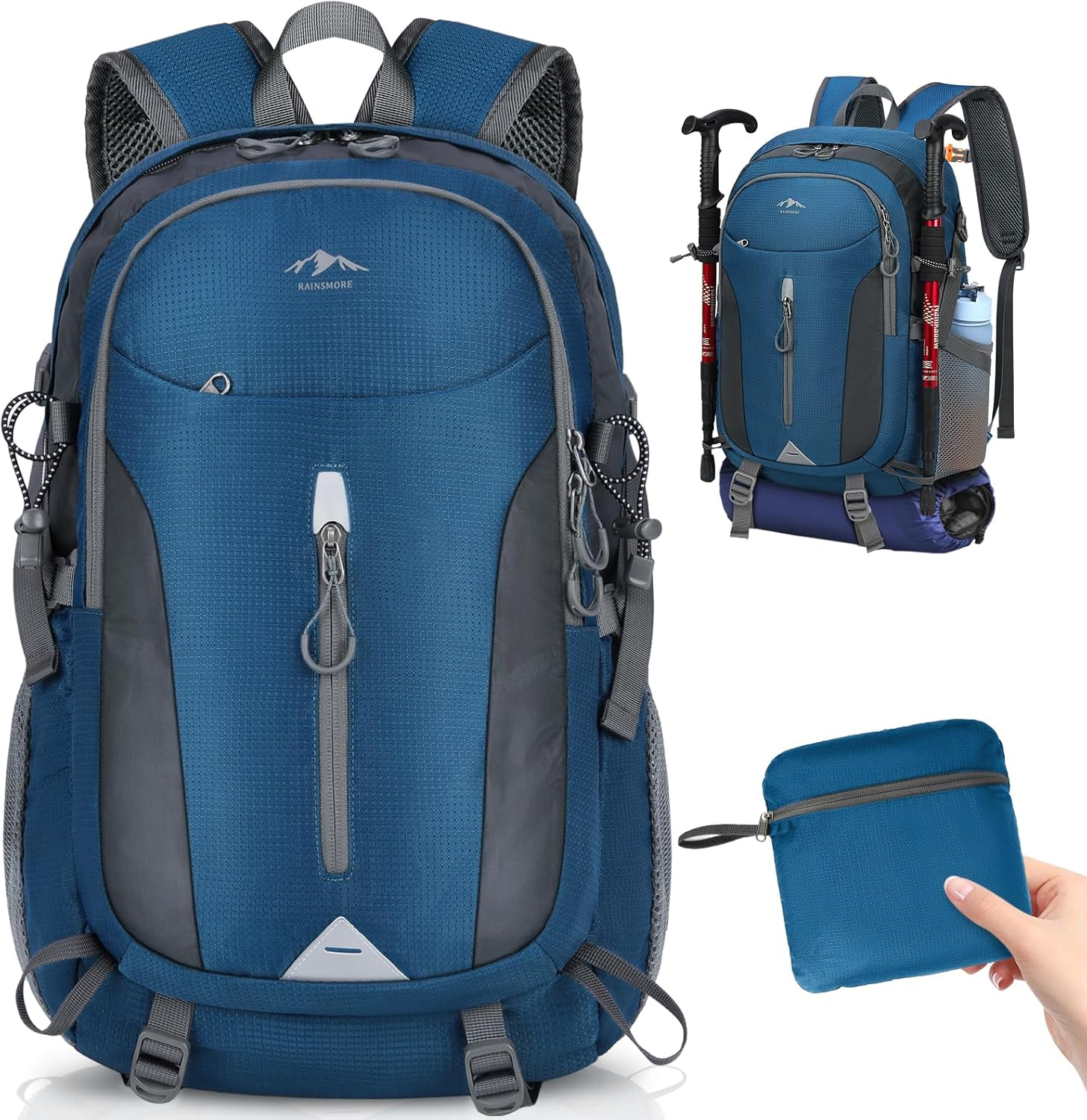 Hiking Backpack 40L Lightweight Packable Camping Backpack Waterproof Travel Daypack Men Women Hiking Daypack