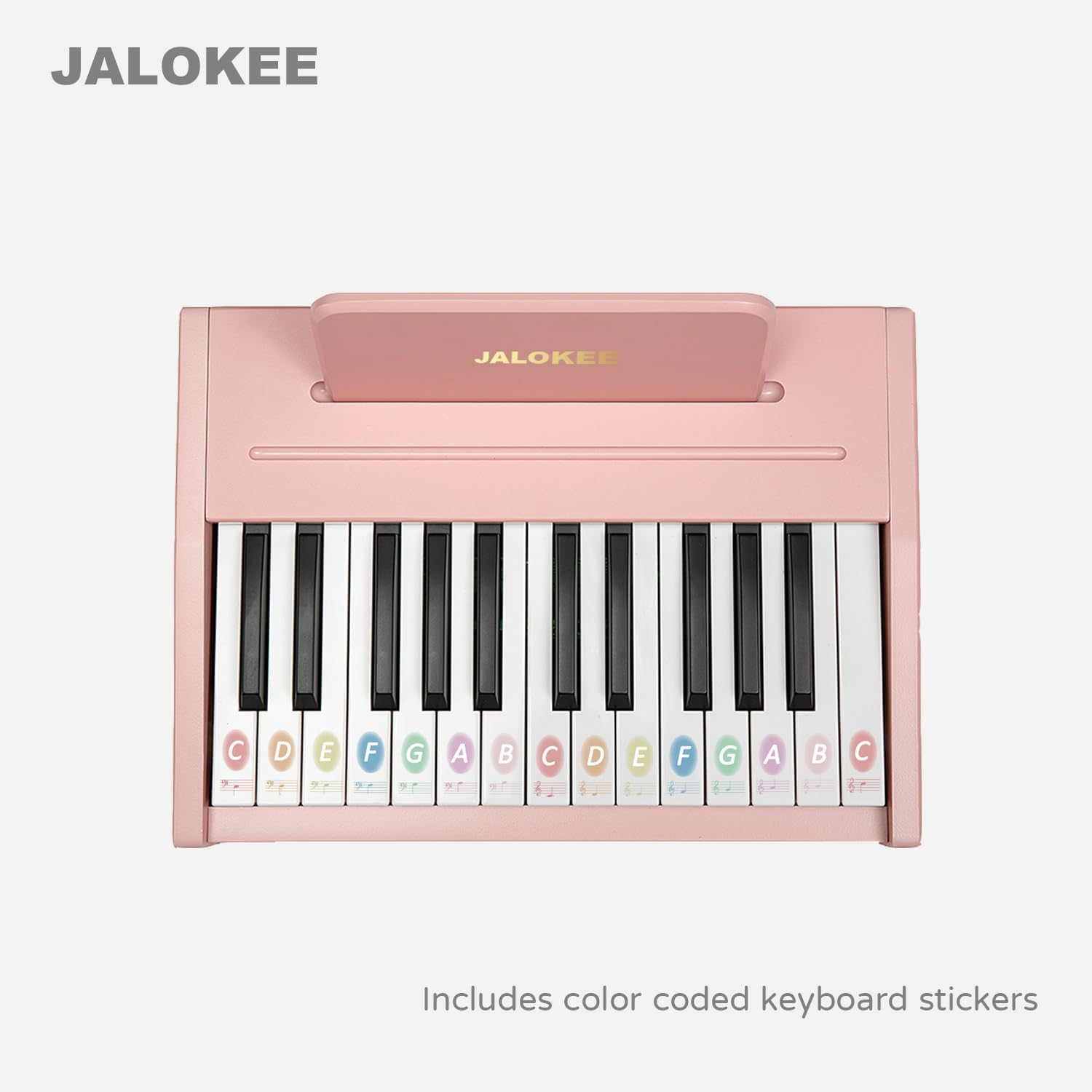 Kids Piano Keyboard, Digital Piano for Kids, Music Educational Instrument Toy, Wood Toy for Girls and Boys (Pink, 25 Keys) image number 2