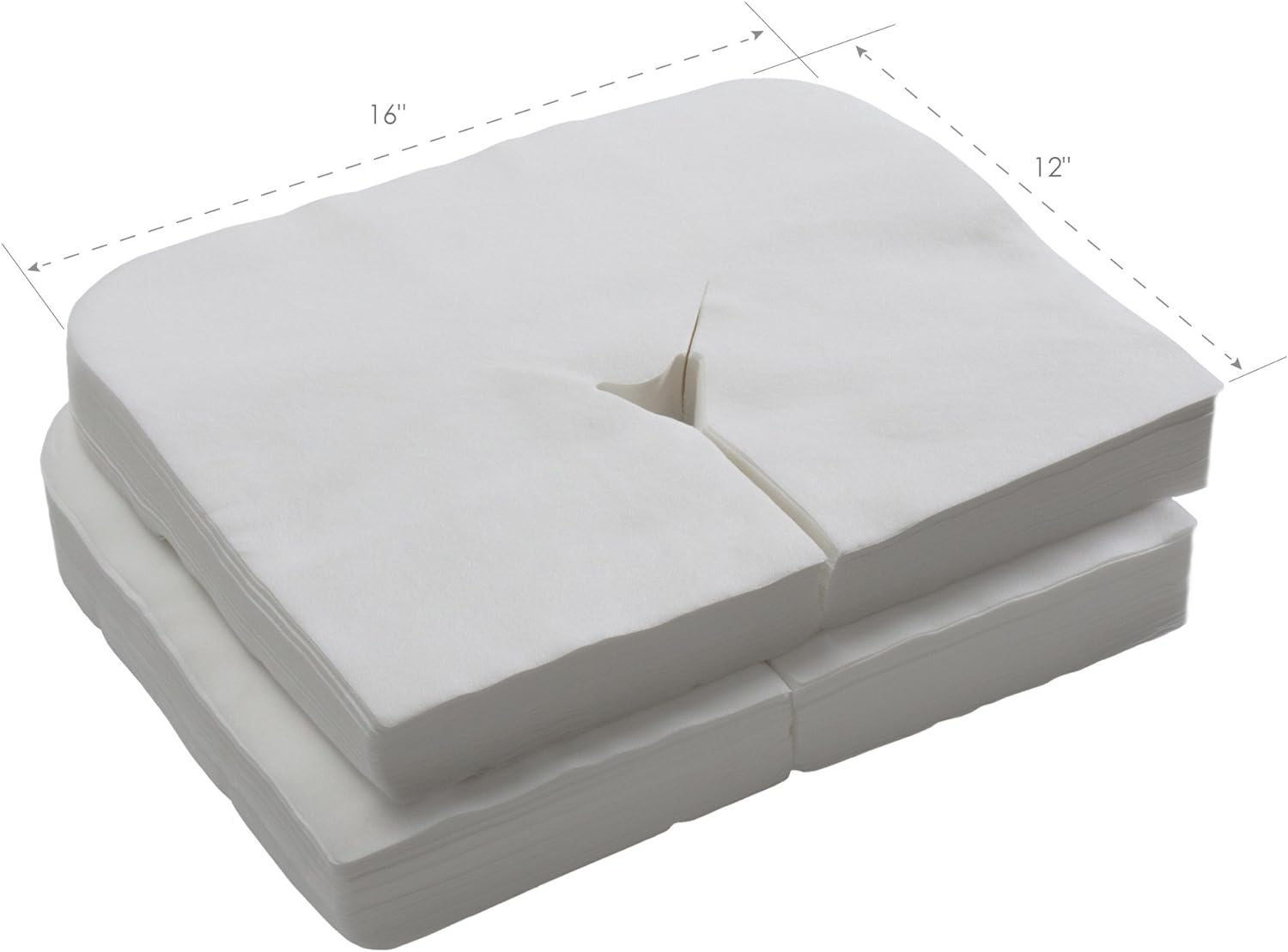 EARTHLITE Disposable Massage Headrest Cover &ndash; Medical-Grade, Ultra Soft, Luxurious, Non-Sticking Face Rest Cradle Covers (100/200 Count) image number 1