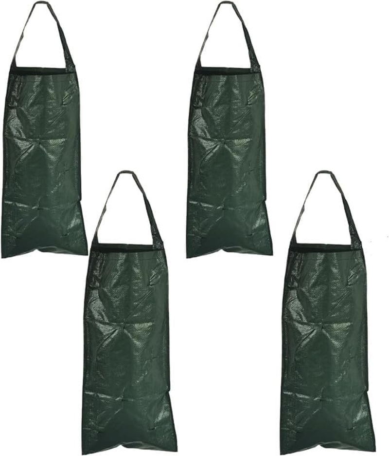 Hanging Strawberry and Tomato Planter Bags, 4Pcs 8 Hole Upside down Tomato Planter Hanging Bag with Handle,Upside down Tomatos Plant Hang Bag Strawberry Grow Bag image number 3