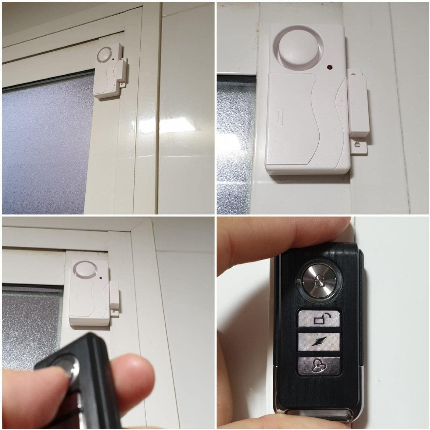 Mengshen Door and Window Alarm, Anti-Theft Burglar Wireless Alarm with Remote Control for Home Security, Easy to Install, 105Db (Includes 2 Alarm and 1 Remote Control) image number 1