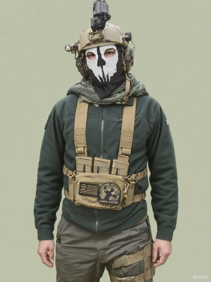 Balaclava Mask for Call of Duty Style - Ghost Face Skull Print Unisex Halloween & Cosplay Ski Mask, Tactical Full Face Cover for War Games image number 1