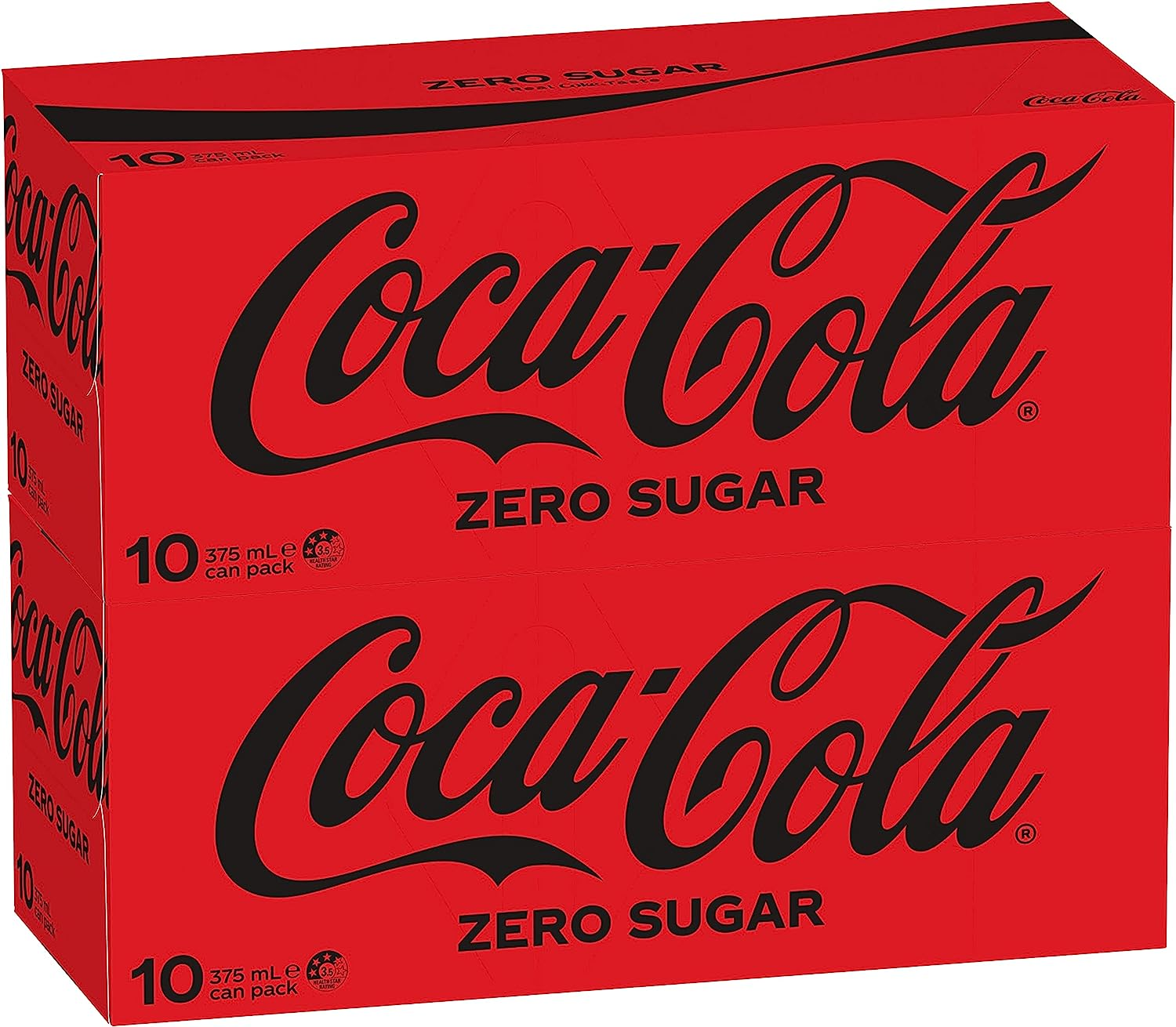 Coca-Cola Zero Sugar Soft Drink Multipack Cans 20 X 375 Ml (Packaging May Vary) image number 1
