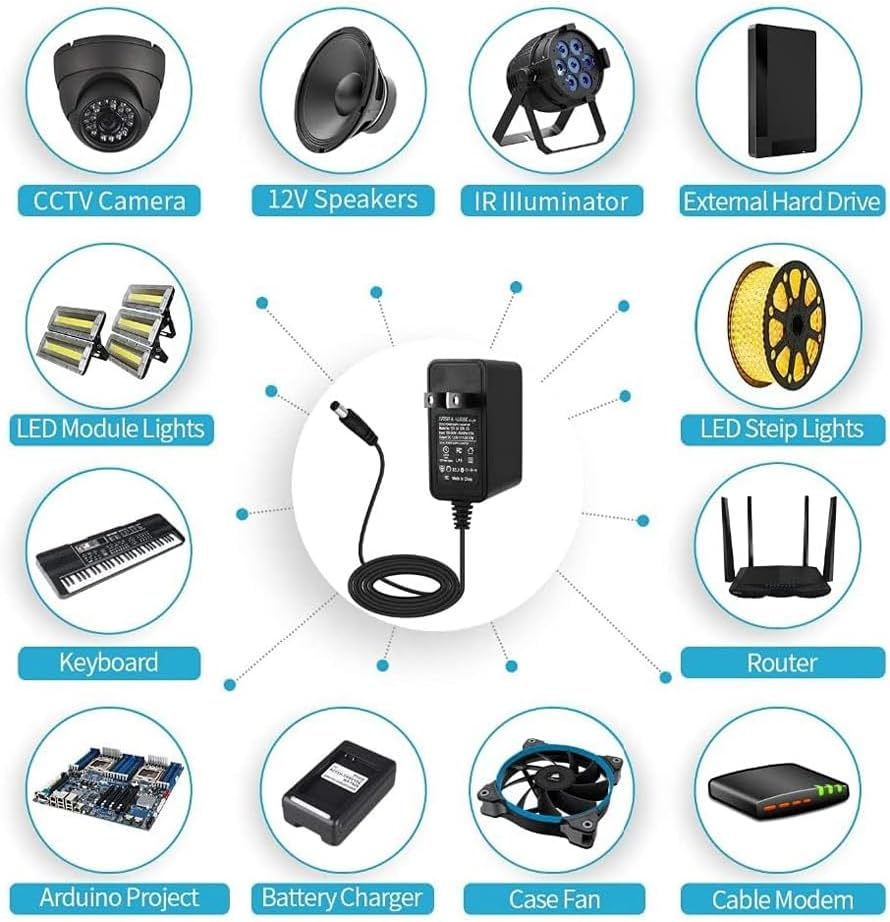 24V 1A Power Supply Adapter, Power Adapter 24W AU Plug for DVD, TV Boxes, Camera, Game Consoles, Controller, Various Home/Portable Devices image number 4