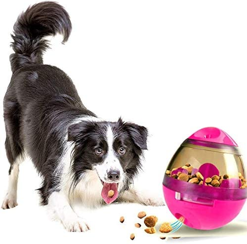 EZONEDEAL IQ Treat Ball Dog Toy for Dogs & Cats Chewing Food Ball, Fun and Interactive Treat, Best Alternative to Bowl Feeding, Feeding Training Puppy for Dogs and Cats (Pink) image number 5