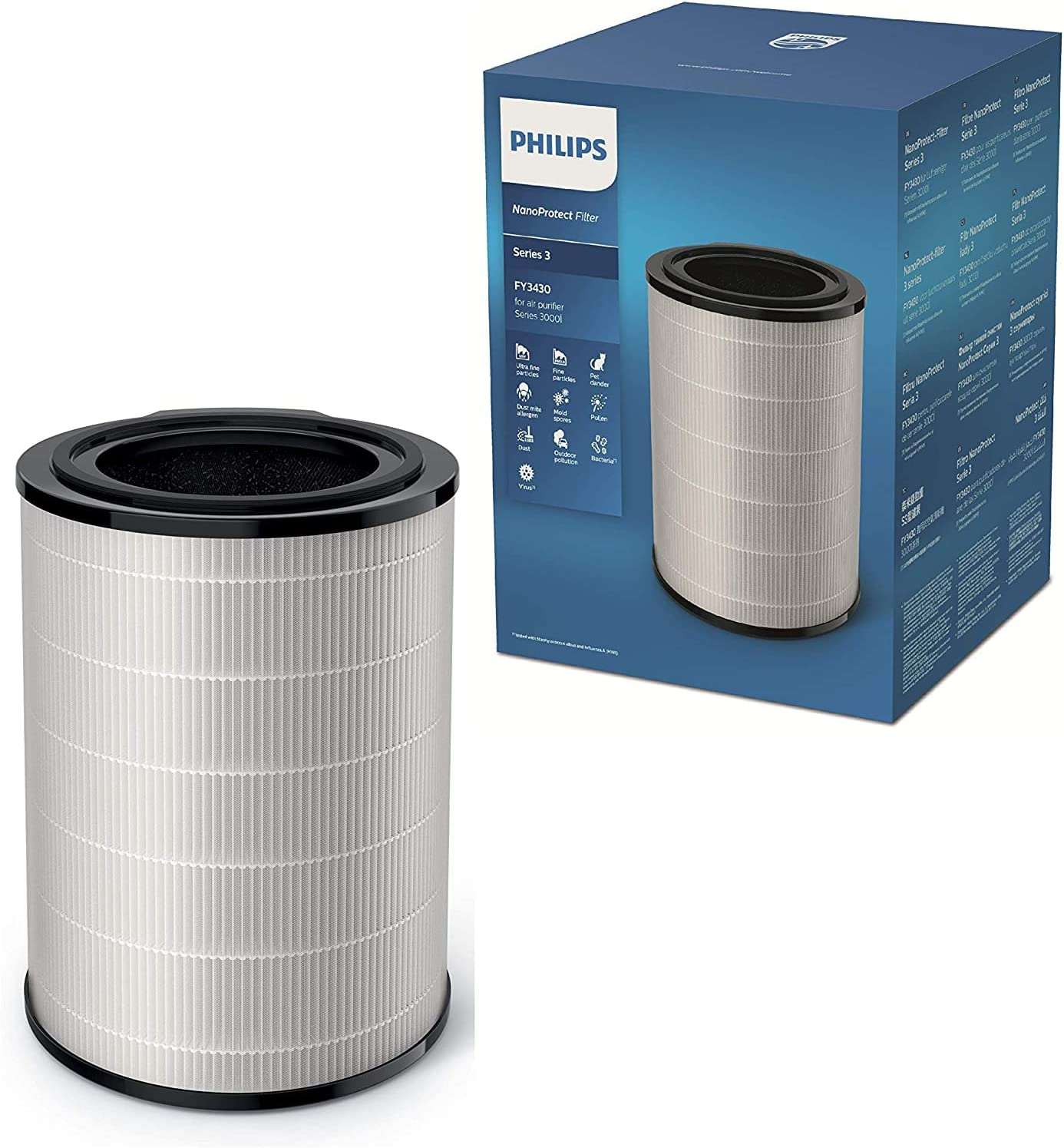 Philips Nanoprotect Series 3 Replacement Air Filter - for Philips Air Purifier Series 3000I