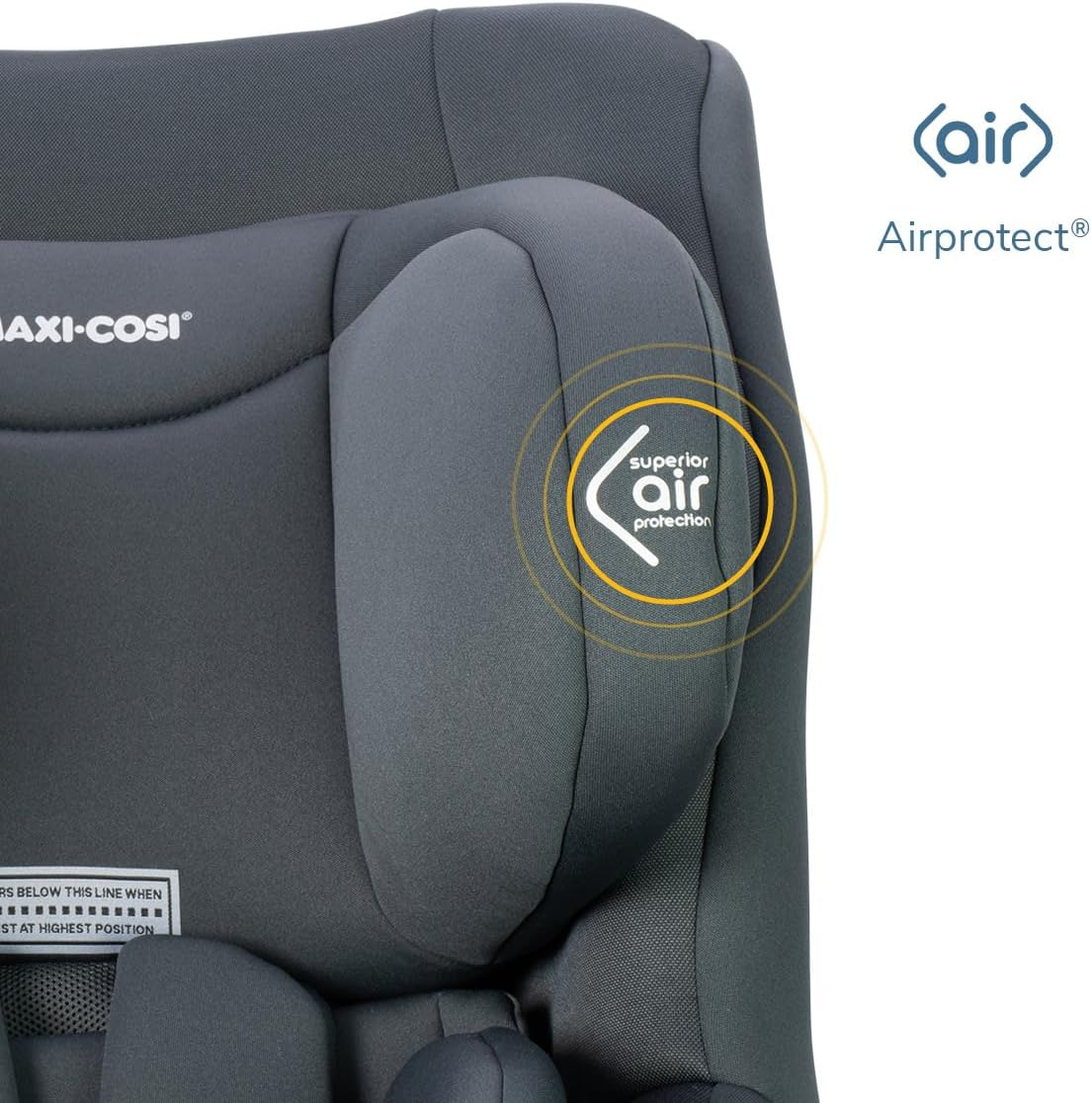 Maxi-Cosi Nova LX Convertible Car Seat -Stone- Newborn to 4 Years, Extended Rearward Facing to 30 Months, Air Protect Technology, Wicking Fabric, ISOFIX Compatible, Plush Newborn Insert image number 1