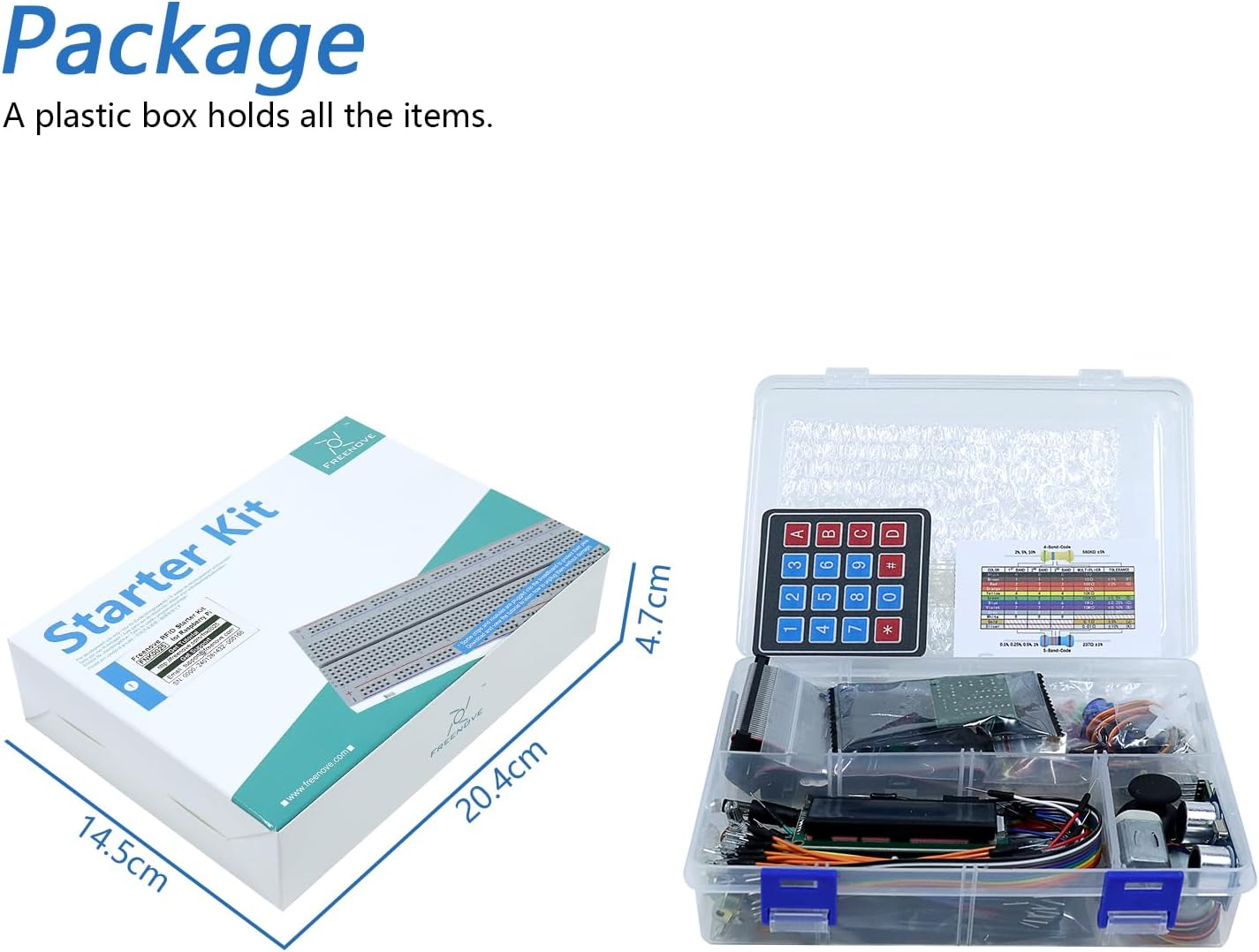 Freenove RFID Starter Kit for Raspberry Pi 5 4 B 3 B+ 400 Zero 2 W, 927-Page Detailed Tutorial, Python C Java Scratch Processing Code, 204 Items, 122 Projects (Raspberry Pi NOT Included) image number 2