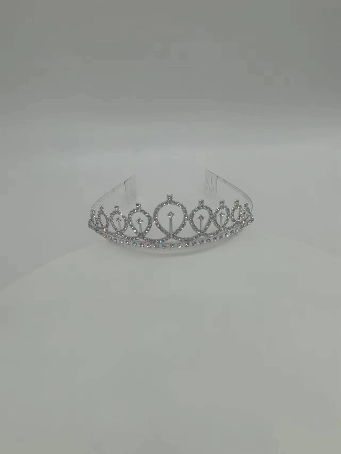 Birthday Crystal Queen Comb Headband for Women and Girls, Princess Rose Hair Rhinestone Accessories for Wedding Prom Birthday Halloween Costume (Silver, One Size) image number 3