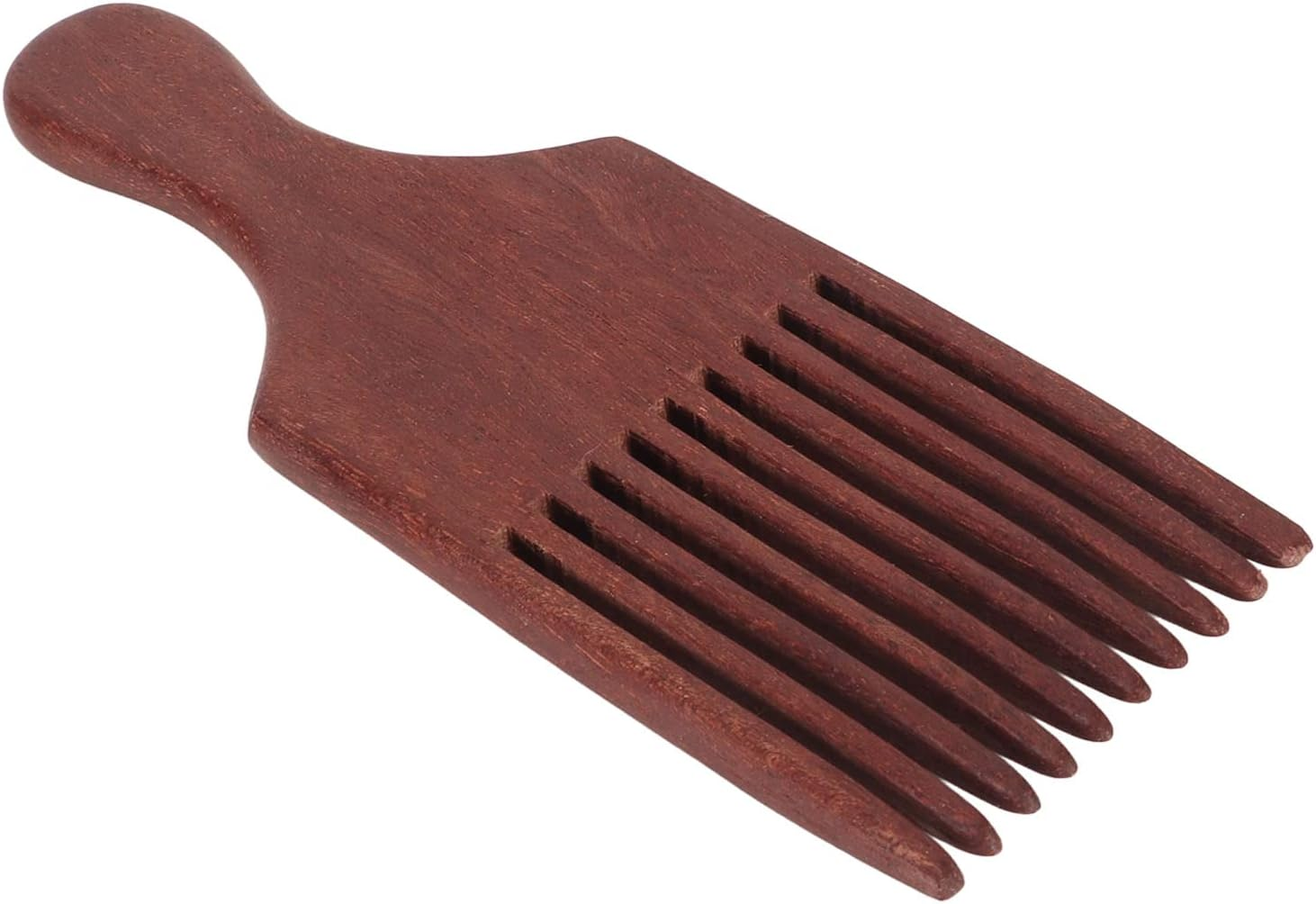 RIZGHWOY Afro Hair Pick Wooden Comb for Boucles Thick Coarse Hair, Hairstyle with a Comfortable Grip for Home, a Single Design Hairstyle Comb for Most Types image number 1