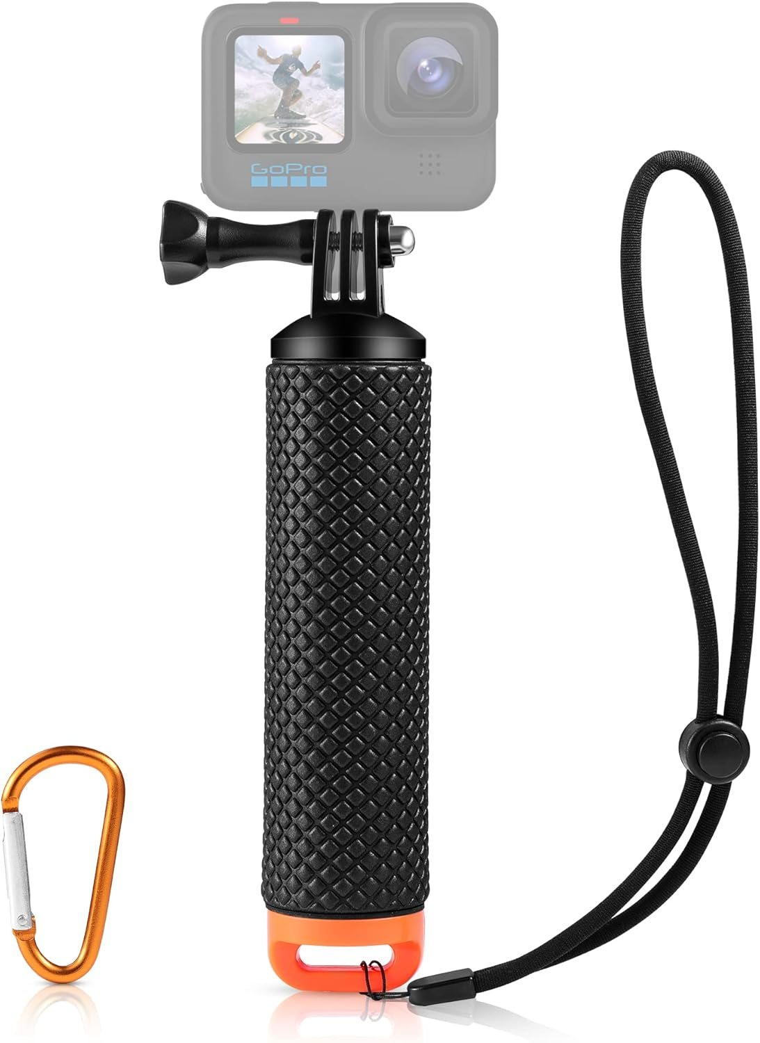 Floating Hand Grip, Waterproof Pole Mount for Gopro Hero 13/12/11/10/9/8/7/6/5/4/3/3+/2/1 Session, Handle Mount Accessories for Fusion AKASO DJI Osmo Action Cameras image number 1