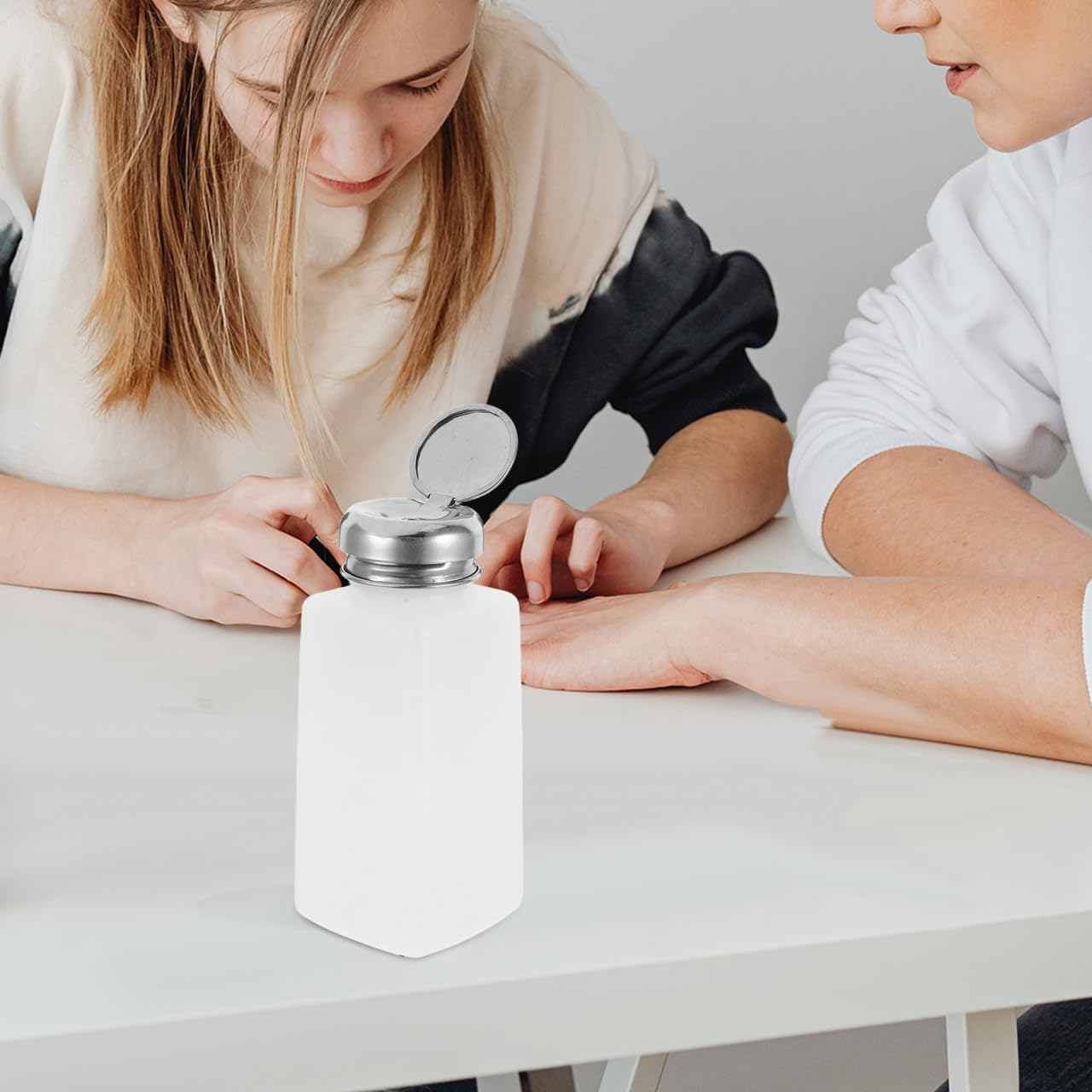 Holibanna Compact Pump Bottles Set 5Pcs Alcohol Bottle Push Pump Refillable Mini Soap Dispenser for Liquid Soap Hand Lotion Shampoo Conditioner image number 5