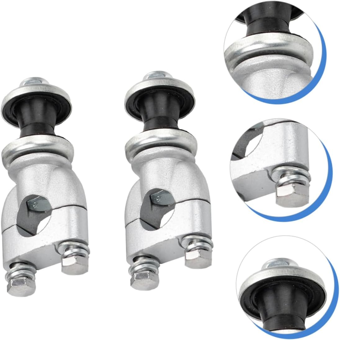 Motorbike Handlebar Riser Clamps 2Pcs Handlebar Riser Connecting Clamps Compatible Handlebars Lightweight Sturdy image number 3