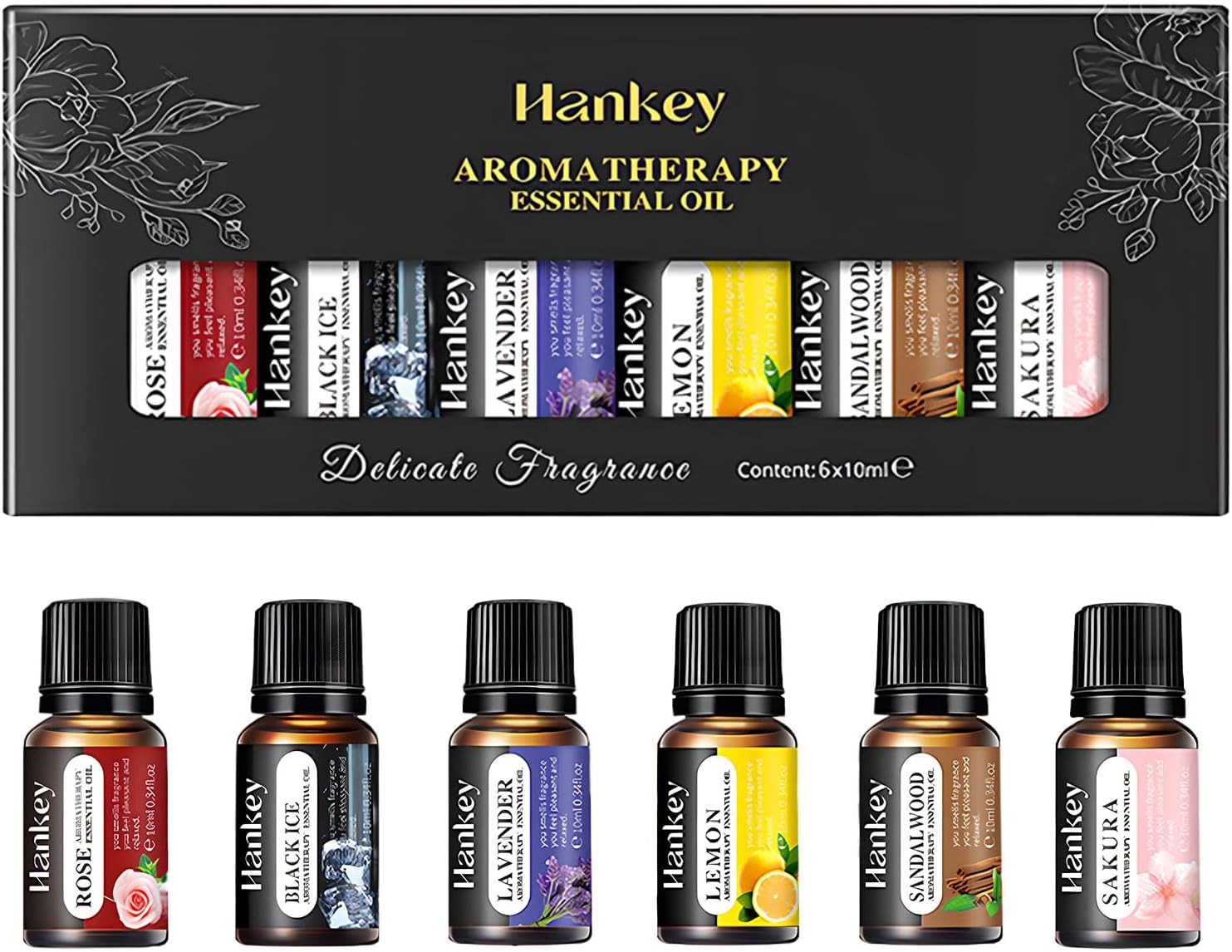 6 Pcs Essential Oils, Aromatherapy Essential Oils Set, for Any Occasion, Diffuser, Relaxation, Calming, Dreaming, Breathing, Aromatherapy Fresh Air image number 6