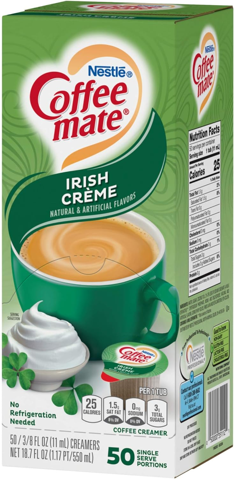 Nestle Coffee-Mate Irish Creme Flavour Coffee Creamer 50 Piece image number 3