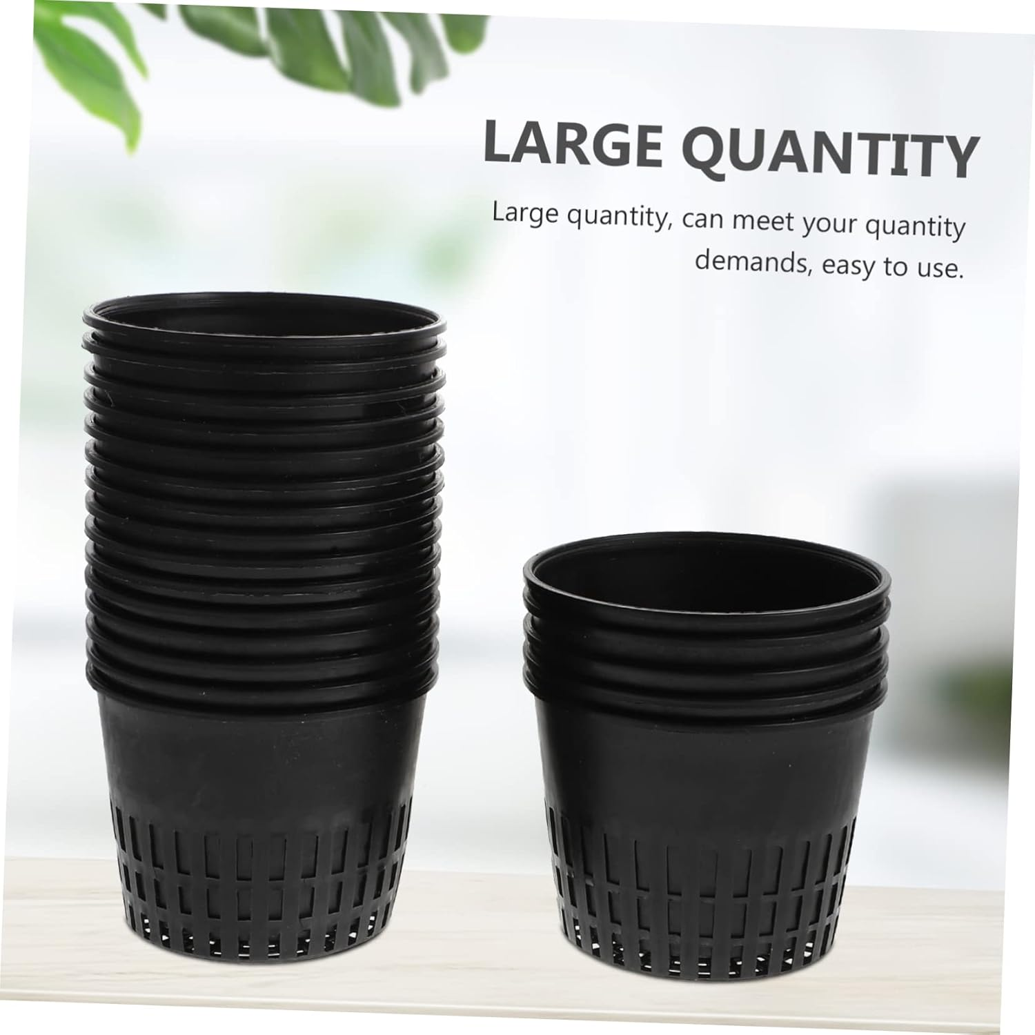 Kisangel 30Pcs Hydroponic Plant Baskets Root Control Net Pots Soilless Gardening Plastic Mesh Containers for Outdoor Seedling Cultivation and Vegetable Planting image number 2