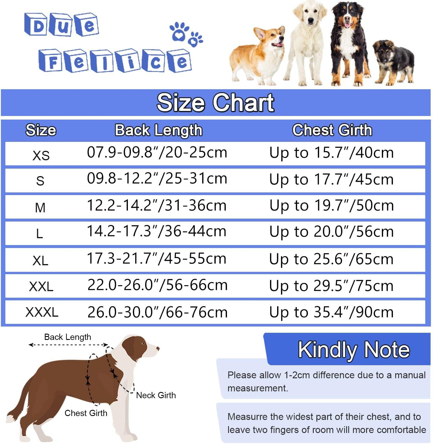 Due Felice Dog Onesie Surgical Recovery Suit for after Surgery Pet anti Shedding Bodysuit Long Sleeve Anxiety Shirt for Female Male Dog Purple/M image number 5