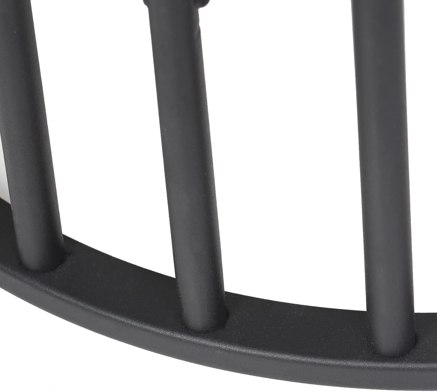 Marble Top Side Table Black: Small Circle End Tables 40 X 54Cm Sintered Stone Bedside with Metal Black Legs Modern White Nightstand 2 Tier round Sofa Side Table for Bedroom Living Room Furniture - Black image number 6