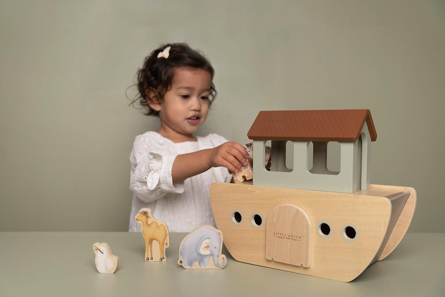 Little Dutch Wooden Noah'S Ark Playset image number 3