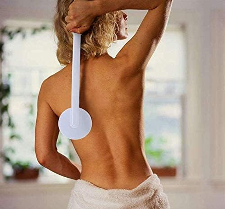 Cream Aid Back Cream with Any Lotion for Back Creamer, Bath Brushes, Self-Creaming, Massage, Creamer Lotion, Back, Massage, Shower Rubbing Brush, 1 X Brush Head