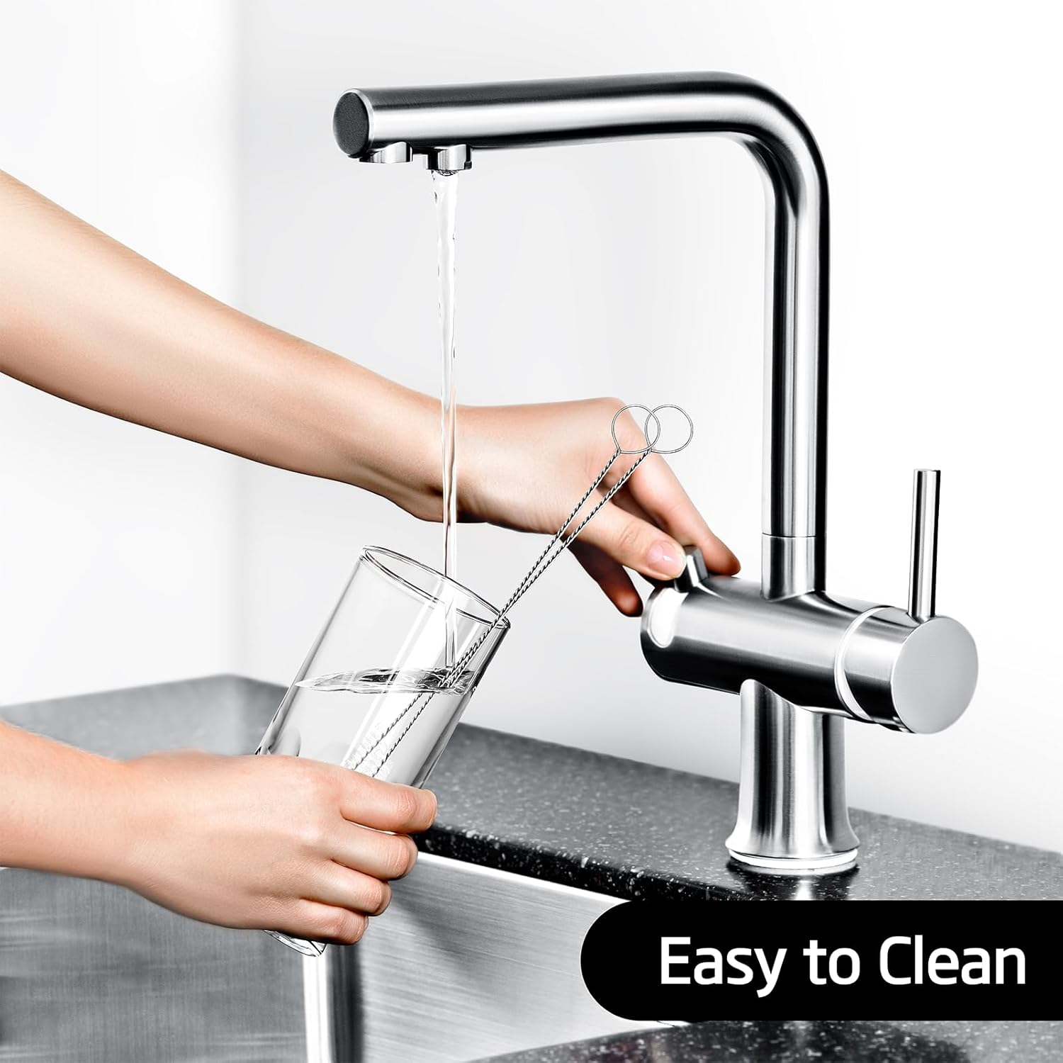 12 Inch Straw Cleaner Brush, 10 Pack Extra Long Bottle Straw Cleaning Brushes for Reusable Metal/Glass Straws, Sippy Cups, Water Bottles Spouts & Small Pipes image number 2