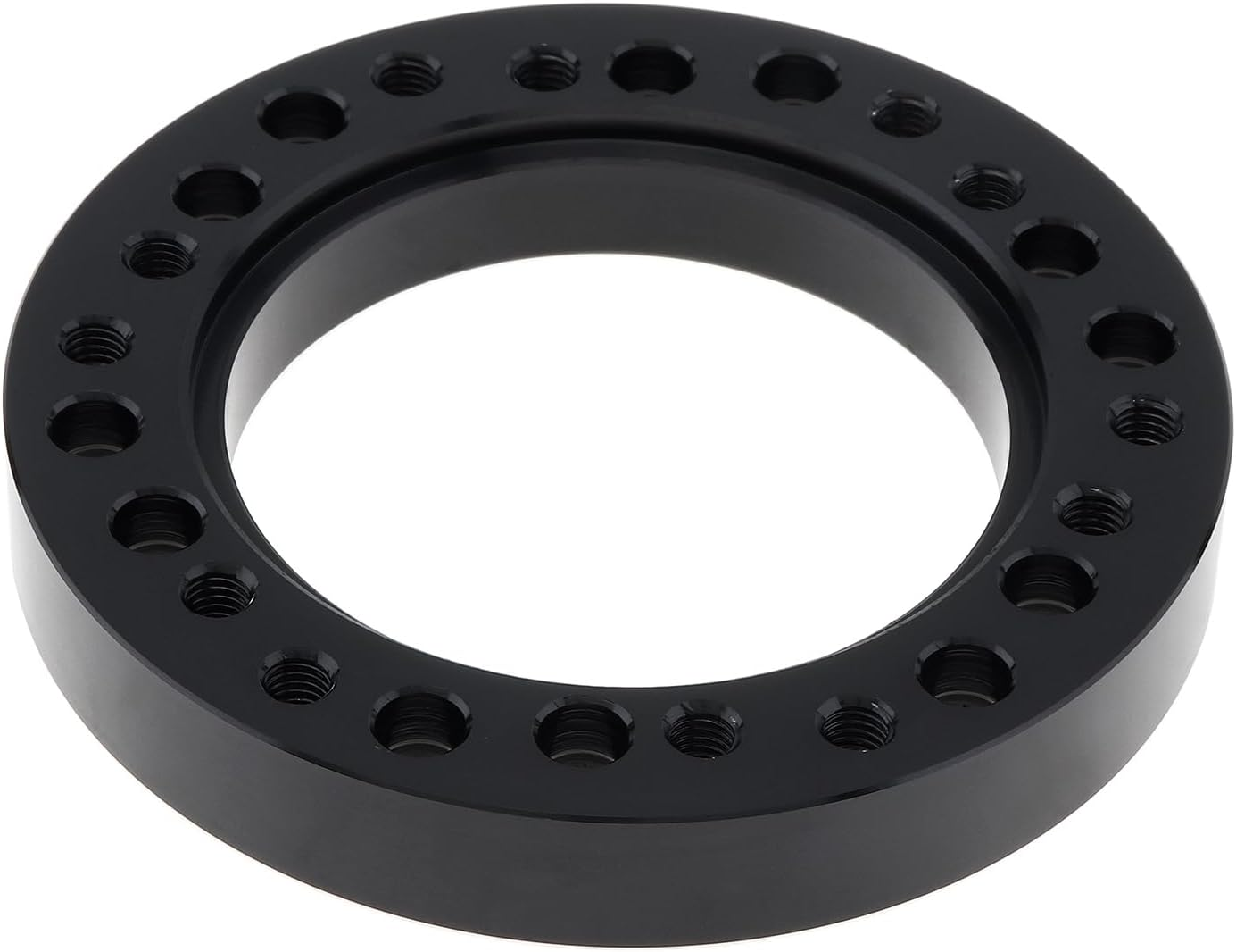 0.5" Steering Wheel Hub Adapter Conversion Spacer, Black Aluminium Alloy 12Mm Steering Wheel Hub PCD Adapter Spacer for Momo for Nardi for OMP for Sparco - Silver image number 7