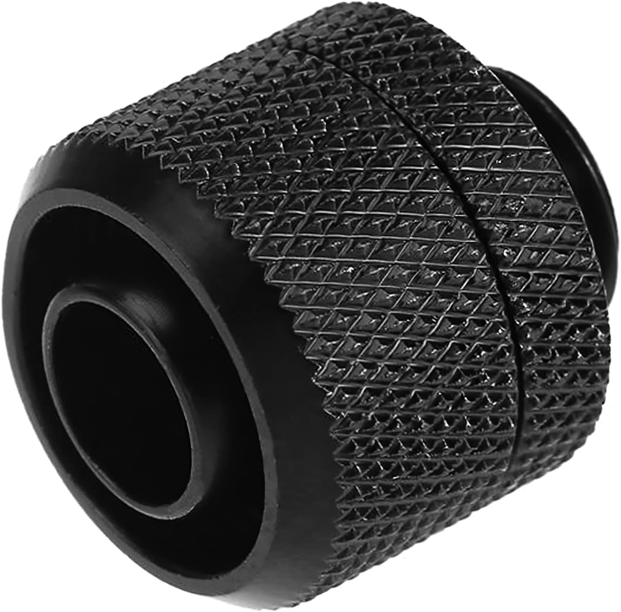 Dracaena.Io 6 Pack G1/4" Thread to 3/8" ID, 5/8" OD Compression Fitting for Soft Tubing, Soft Tube Connectors for Computer Water Cooling System, Black image number 4