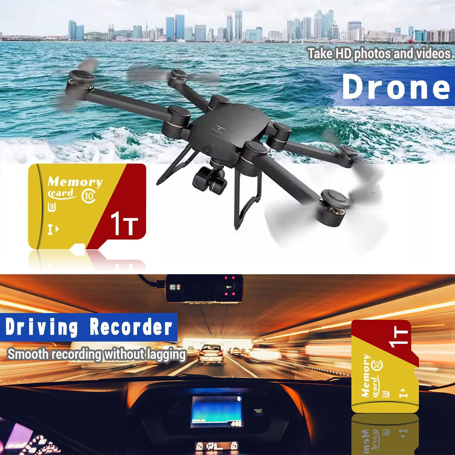 1024GB Micro Card with Adapter - Class 10, U3, A2 App Performance - Compatible with Smartphones, Tablets, Cameras & Gaming-Ze1024Gb image number 5