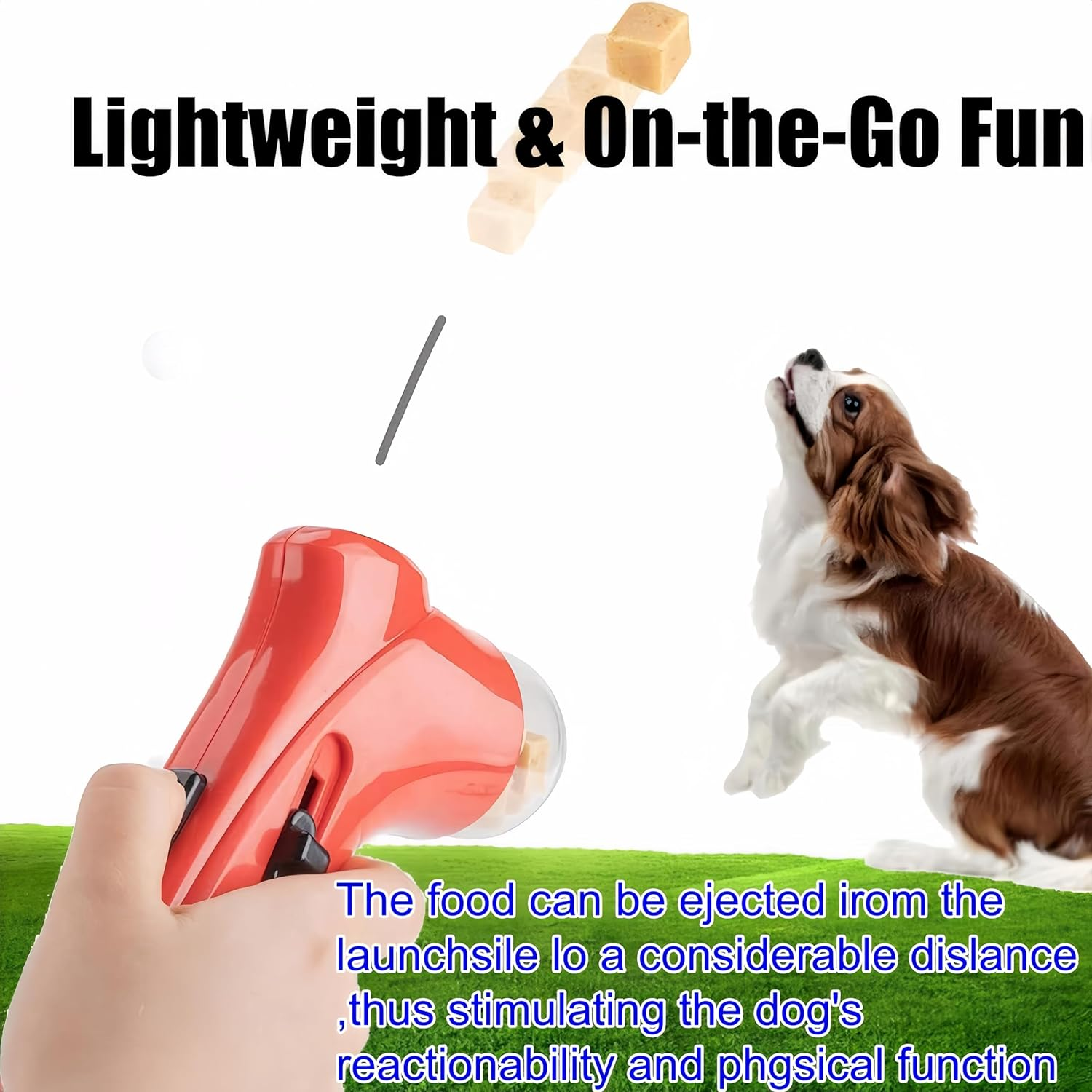 Interactive Dog Toys for Boredom Interactive Cat Treat Gun Handheld Dog Enrichment Puzzle Feeder Pet Snack Dispenser for Home Outdoor image number 1