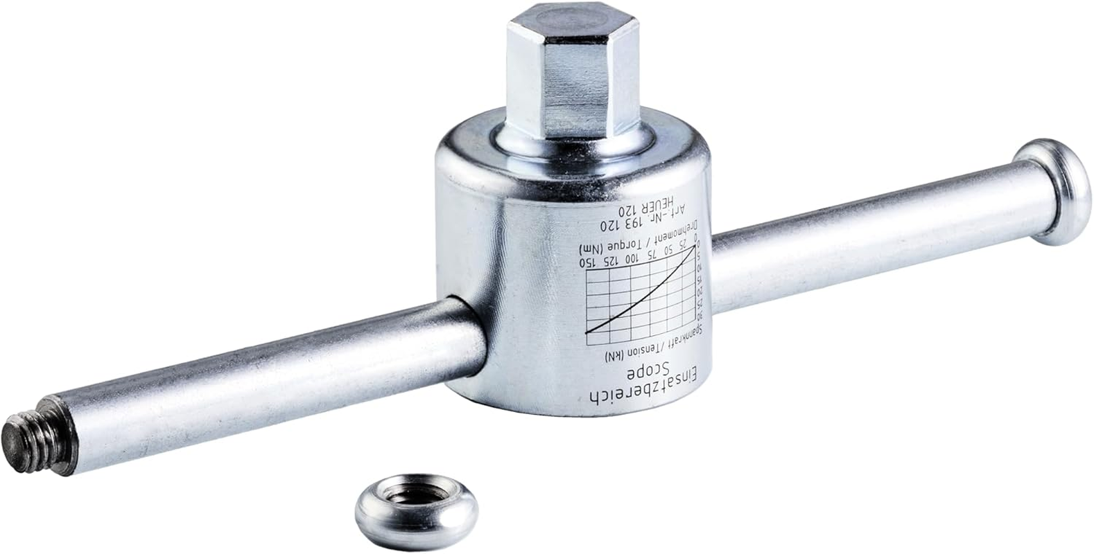 HEUER Hex Attachment - for 160/180 Vice Includes Spindle Wrench (Dimensions 5.5 X 6.5 X 0.4 Cm, Weight 0.4 Kg, Galvanised Steel) 193160 image number 2