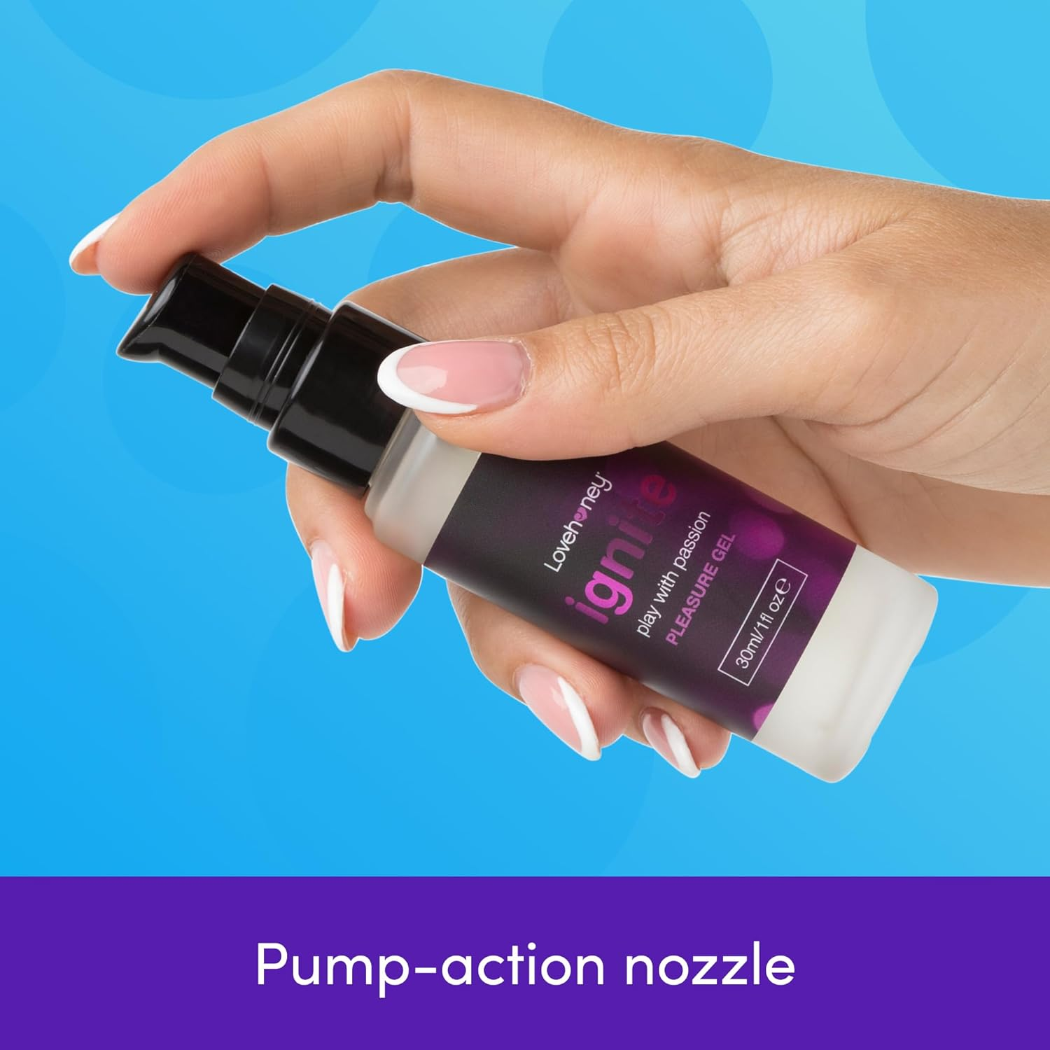 Lovehoney Ignite Water Based Lube Gel - Silky Tingle Lubricant & Licks for Men, Women & Couples - Versatile & Light Smooth Lubricant - 100Ml image number 2