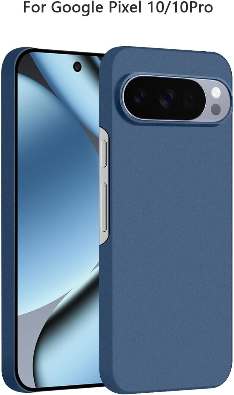 Bastmei for Google Pixel 10 Pro/Pixel 10 Case, Minimalist Phone Cases Extremely Light Ultra-Light Super Slim Thin Camera Protection Hard PC Cover for Pixel 10/10 Pro Matt Case (Gravel Blue) image number 3