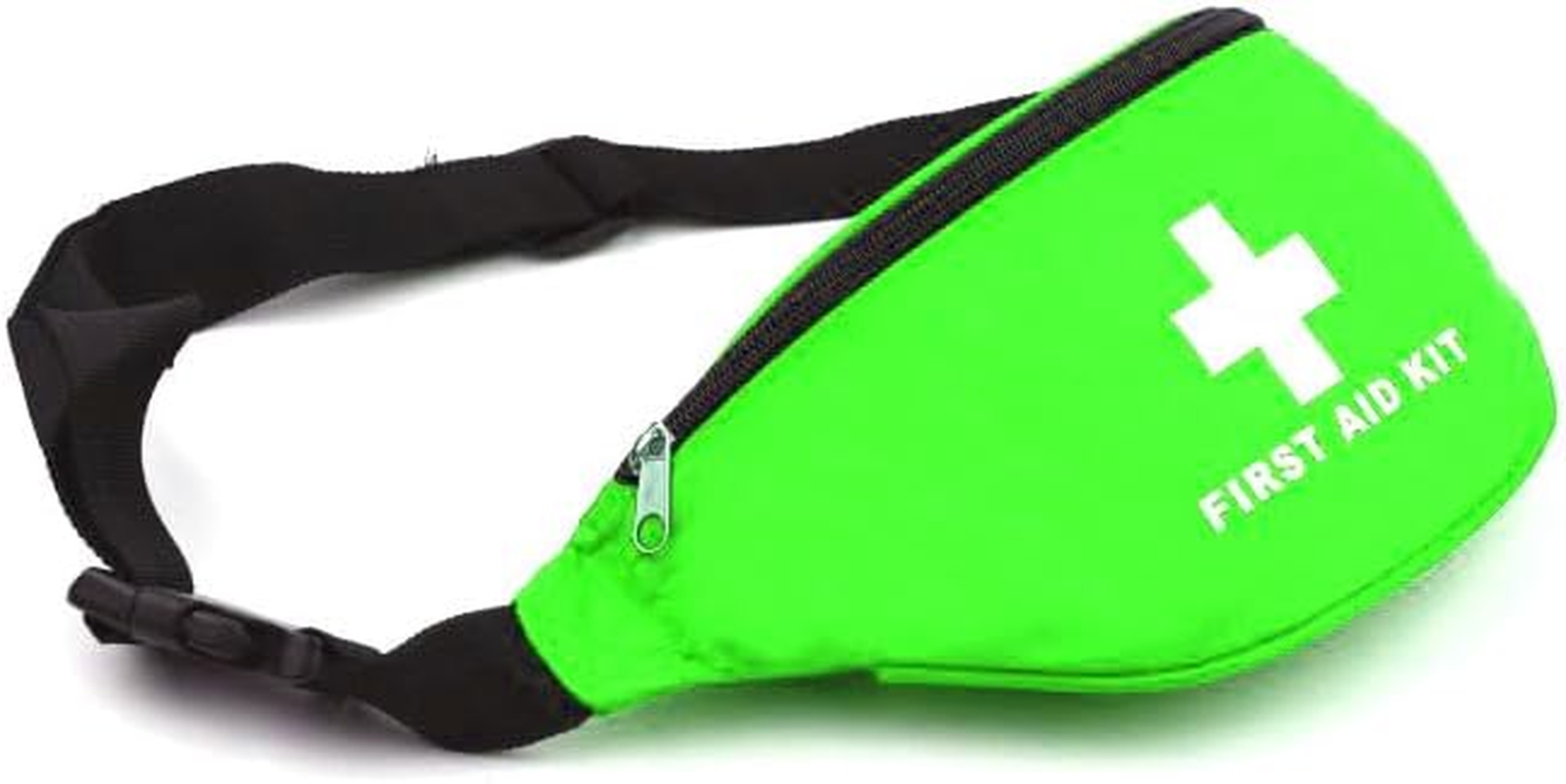 First Aid Fanny Pack Bag Red Travel Rescue Pouch Empty First Responder Medicine Medical Bags for Car Home Outdoors Road Trips Workshop Camping Hiking (Red)