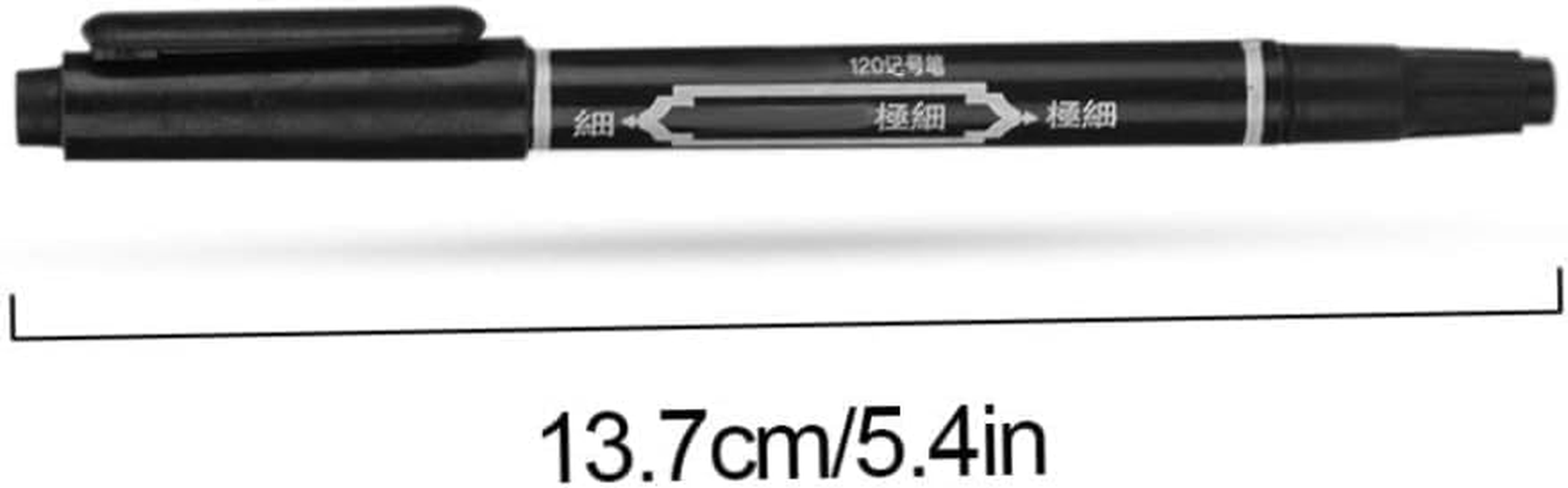 Tattoo Marker Pen Waterproof Skin Marking Pencil Fine Point Body Ink Pen Black 3PCS Temporary Tattoos image number 5